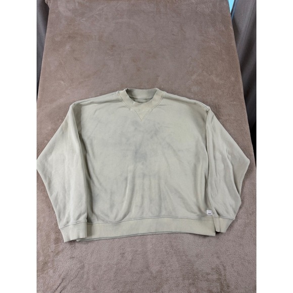 Vuori Tops - Vuori Sedona Crew Sweatshirt Women M Light Gray Cotton Blend Fair stains